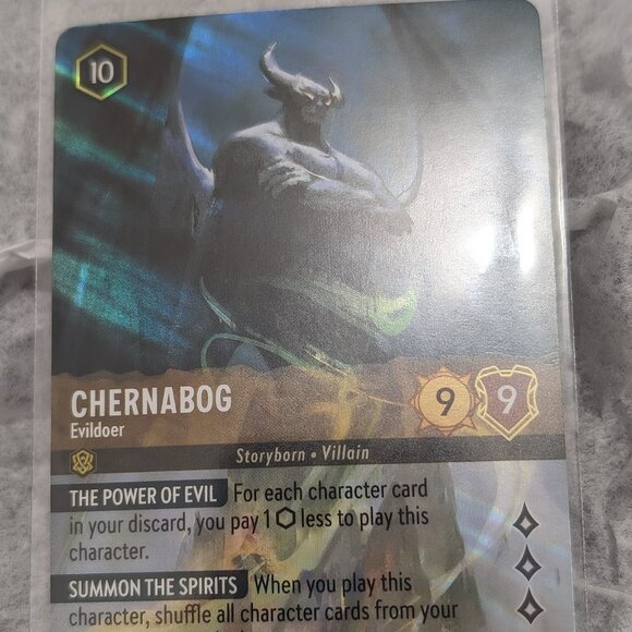 Disney Other - Disney Lorcana Chernabog - Evildoer Enchanted Foil 205/204 LP
